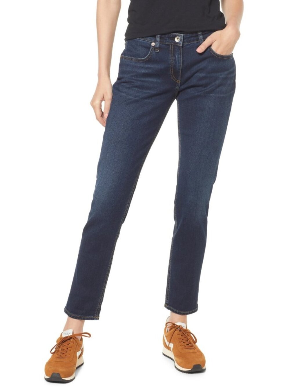 Rag & Bone Dre Women's Low Rise Crop Slim Boyfriend Jeans in Bianca Size 32